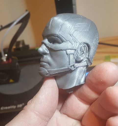 Captain America Bust - with 2 Heads from Marvel 3D print model_27