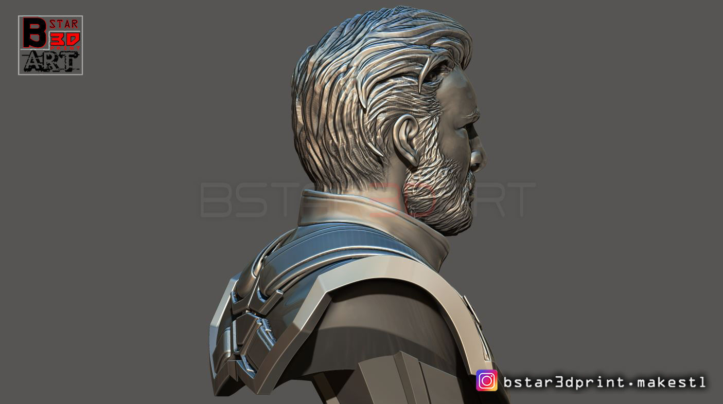 Captain America Bust - with 2 Heads from Marvel 3D print model_18