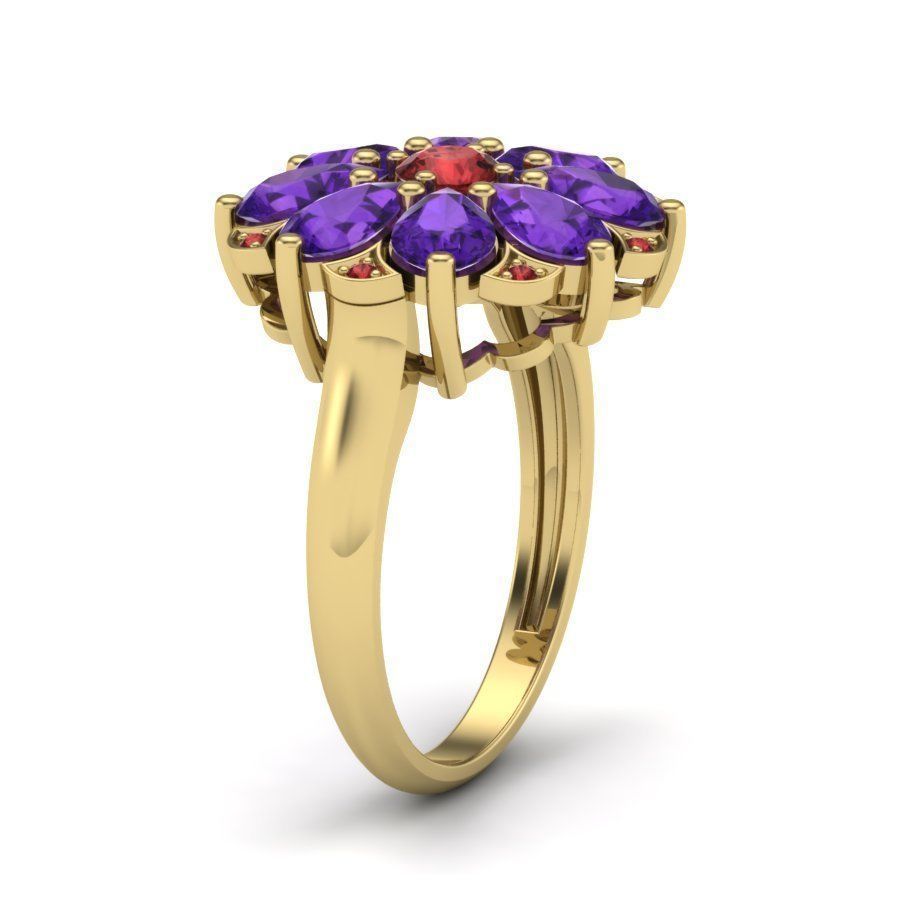 Women cocktail ring 3dm render detail 3D print model 3D print model_3