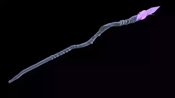  Wizard Staff -purple stone HR