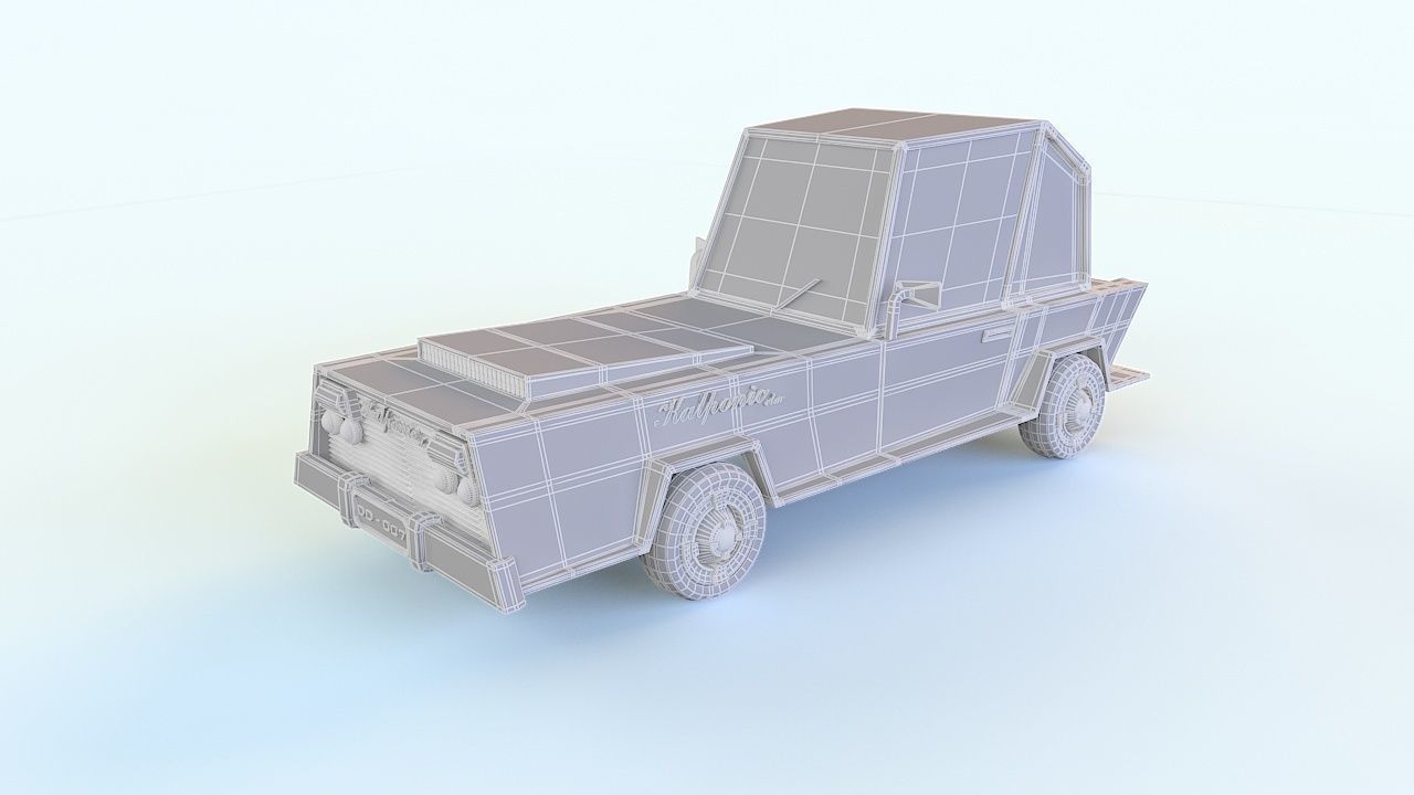 Cartoon Toy Car 3D model_3