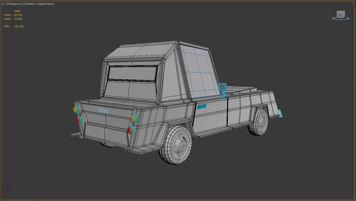 Cartoon Toy Car 3D model_11