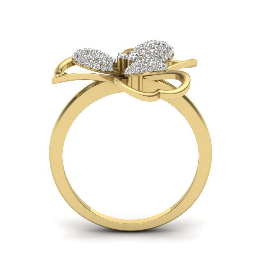 Women flower ring 3dm render detail 3D print model 3D print model_2