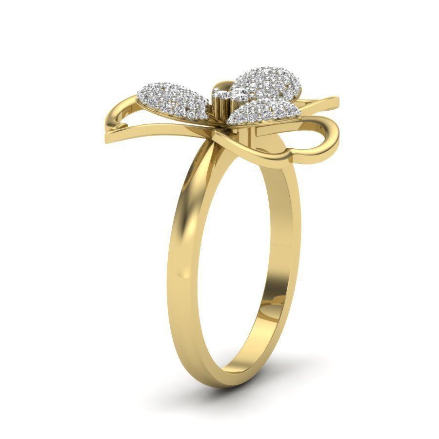Women flower ring 3dm render detail 3D print model 3D print model_3
