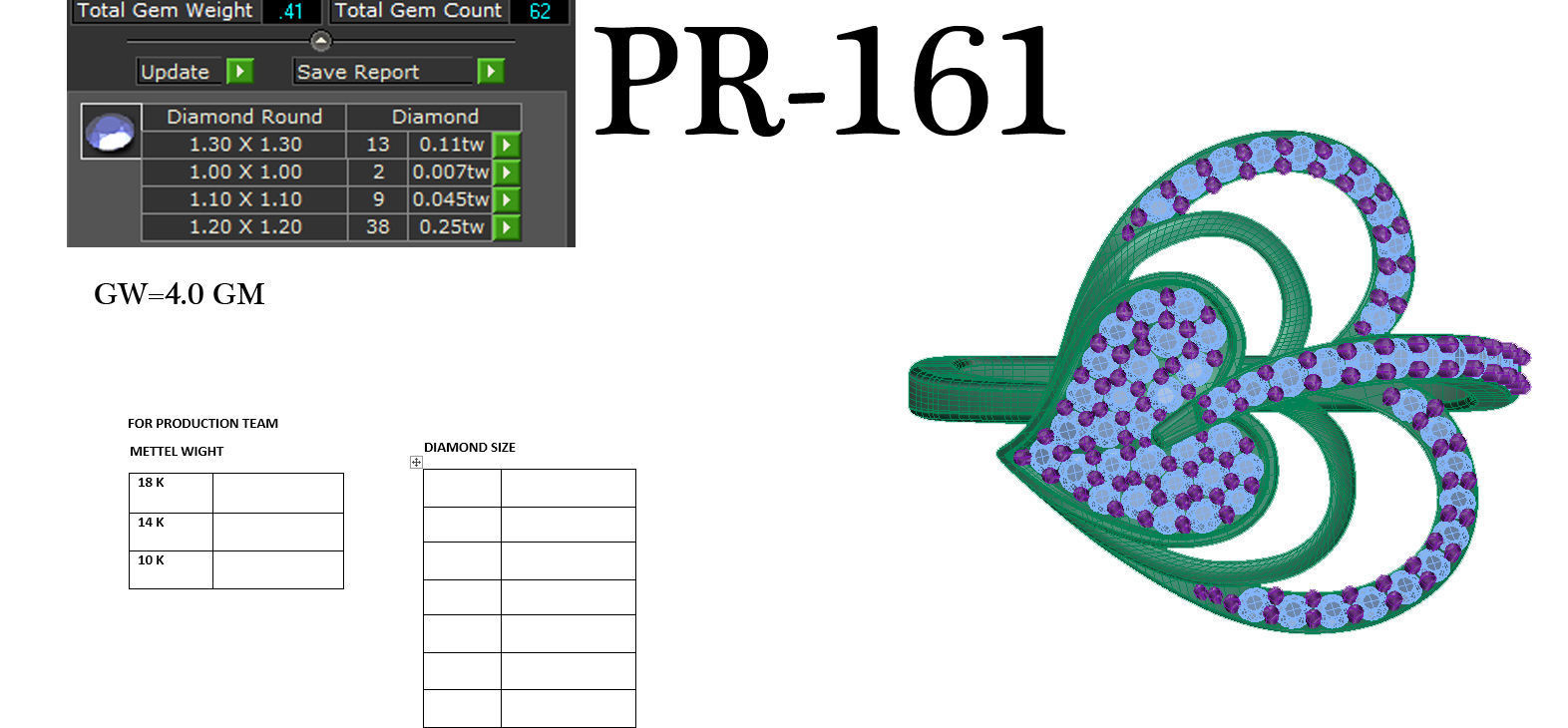 Women heart ring 3dm render detail 3D print model 3D print model_5