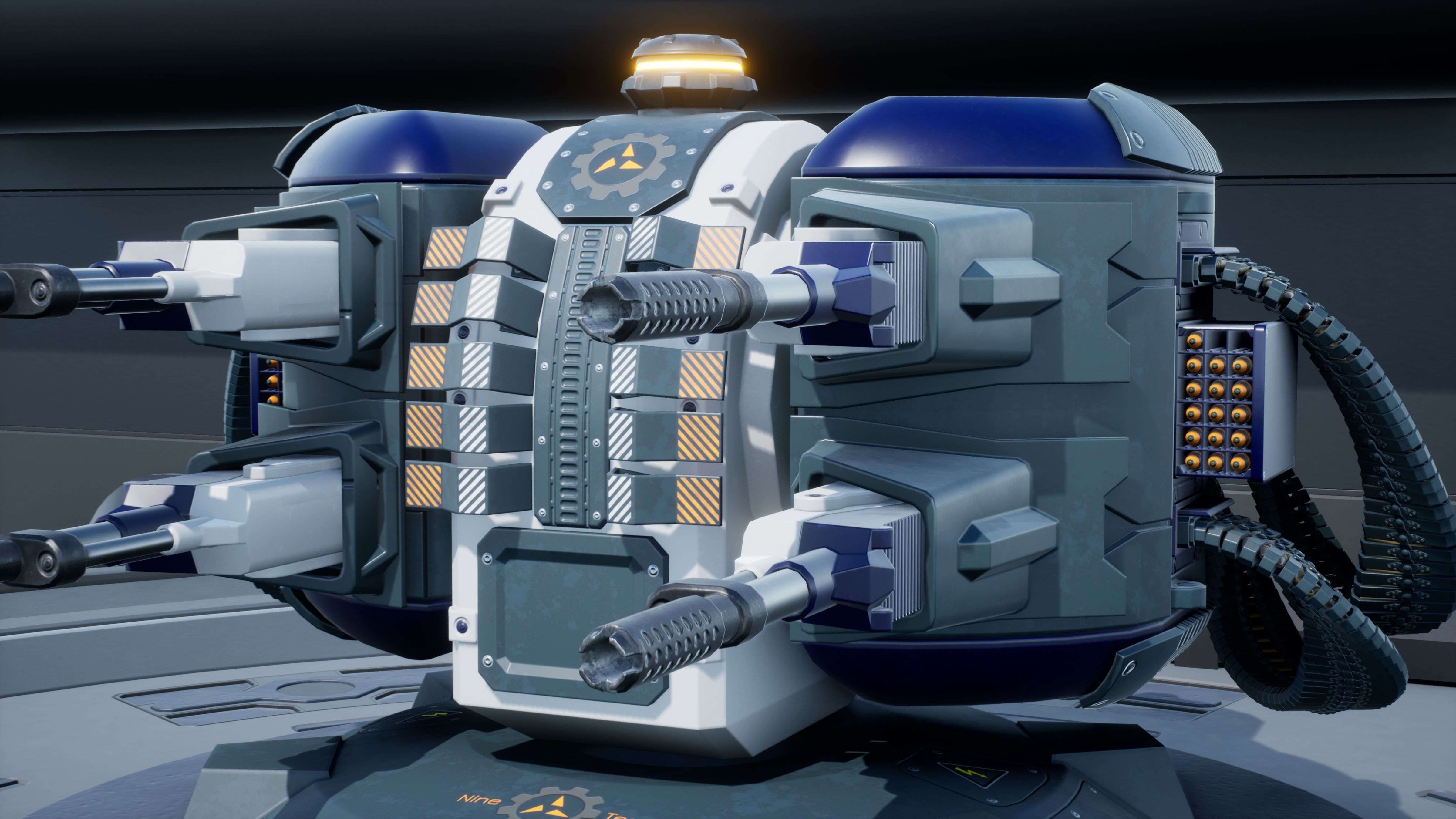 Sci-fi Turret Low-poly 3D model_0