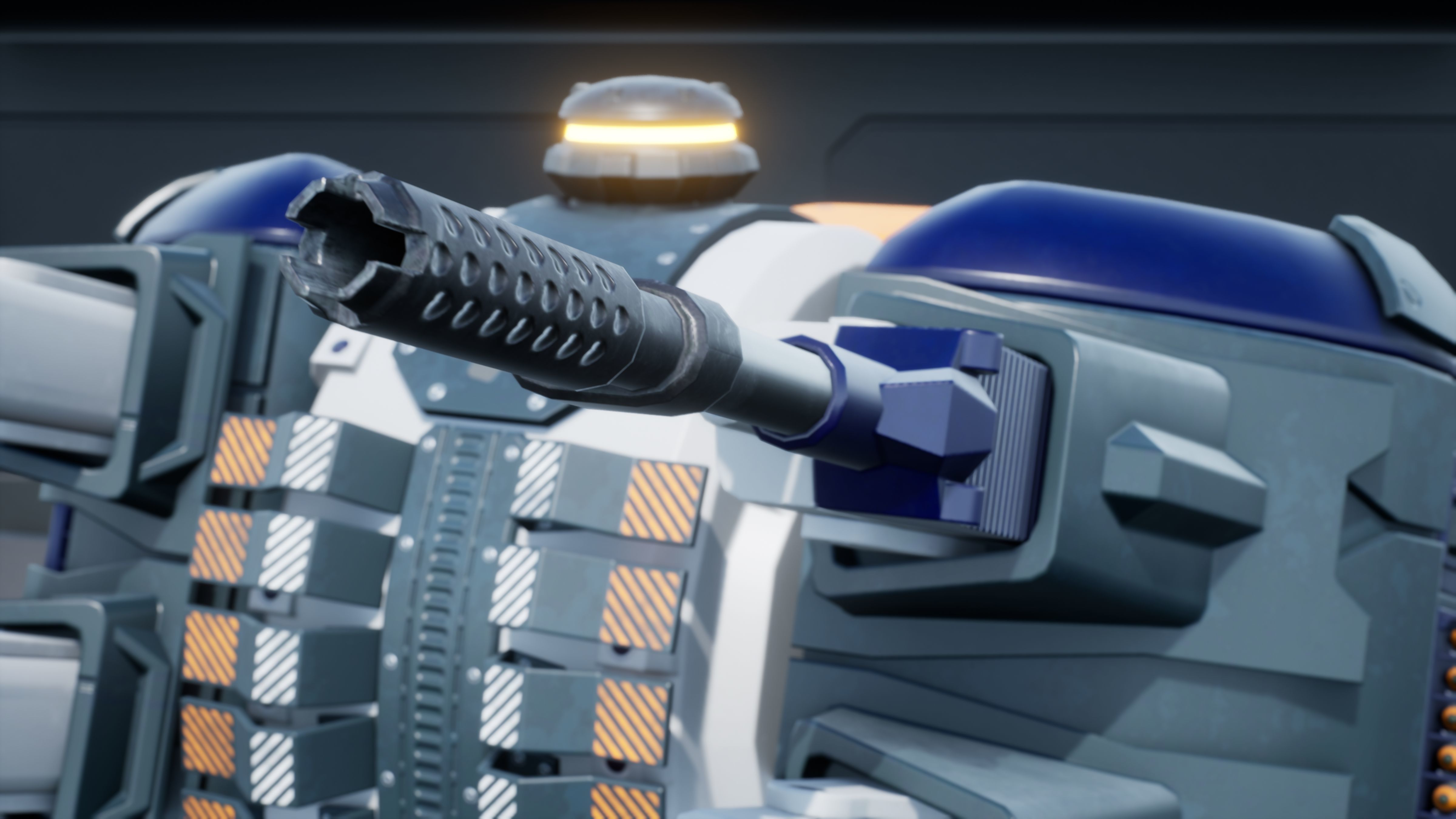 Sci-fi Turret Low-poly 3D model_3