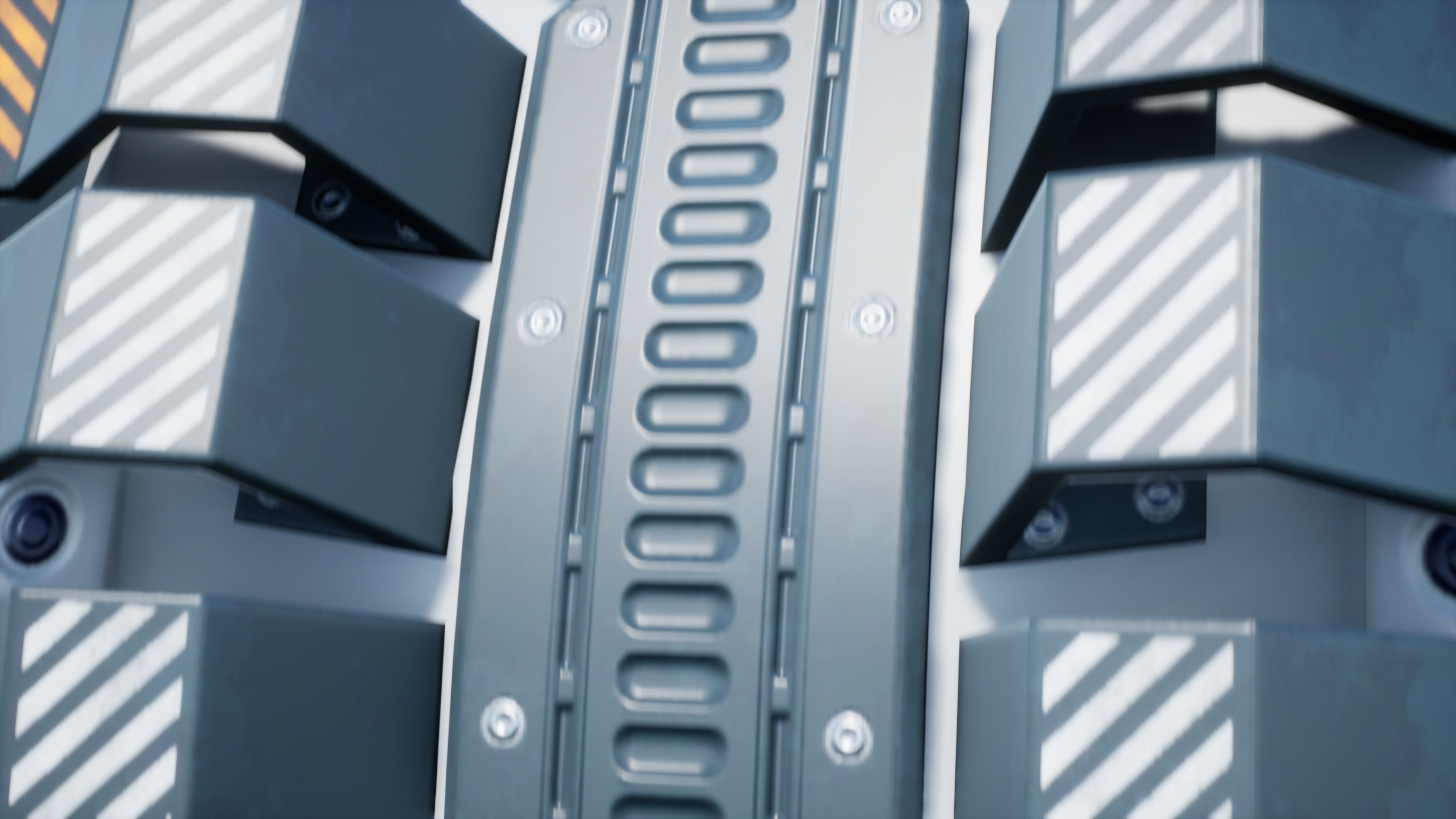 Sci-fi Turret Low-poly 3D model_5