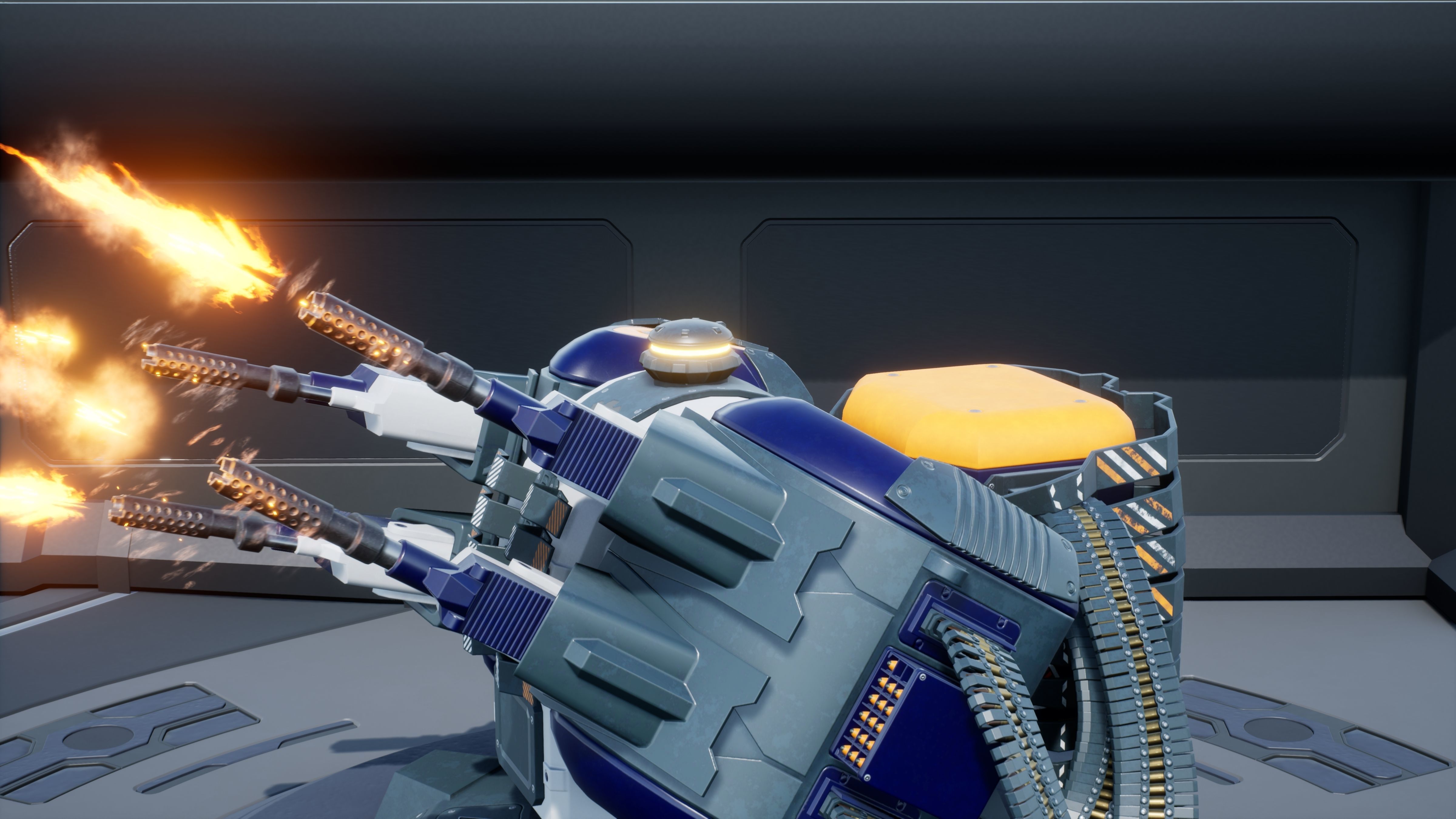 Sci-fi Turret Low-poly 3D model_7