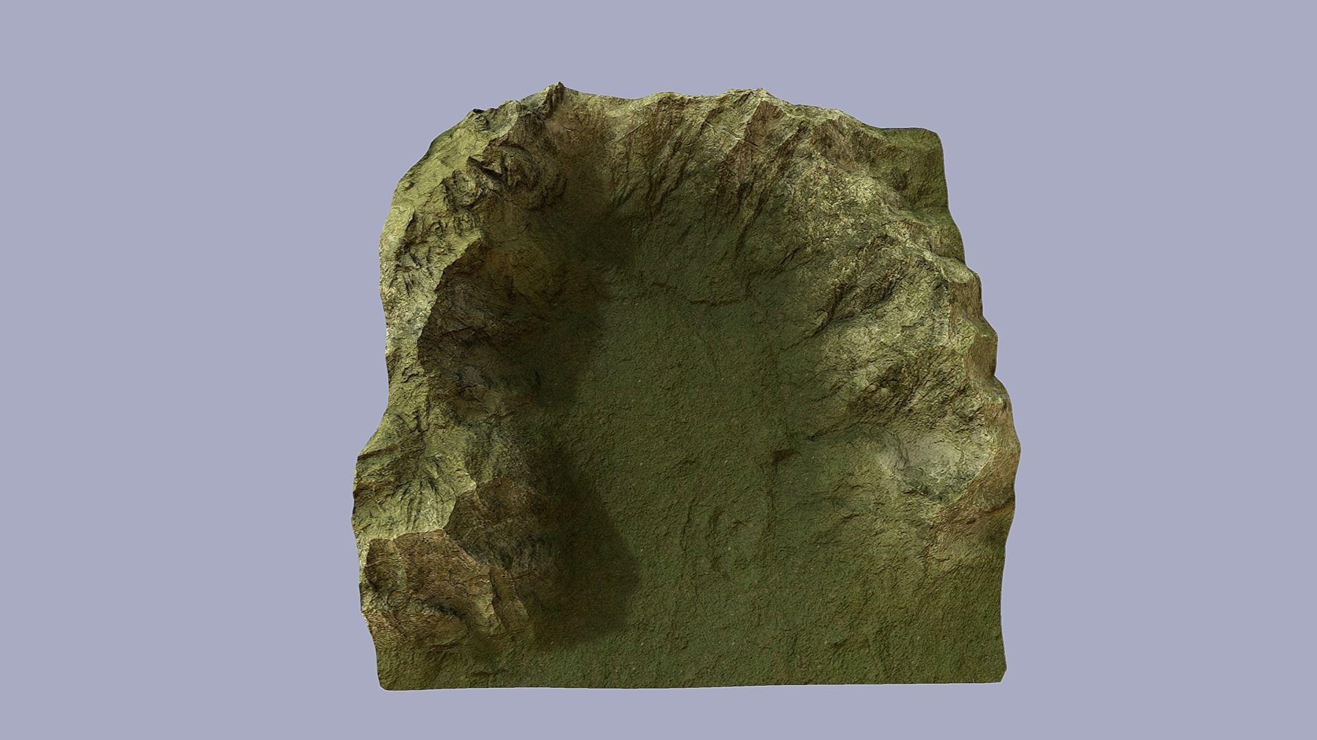 Terrain mountain Low-poly 3D model_6