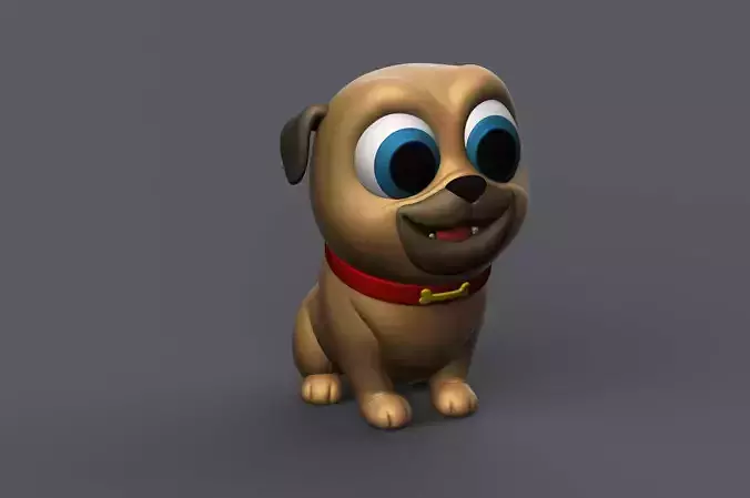 Puppy Pug 3D print model