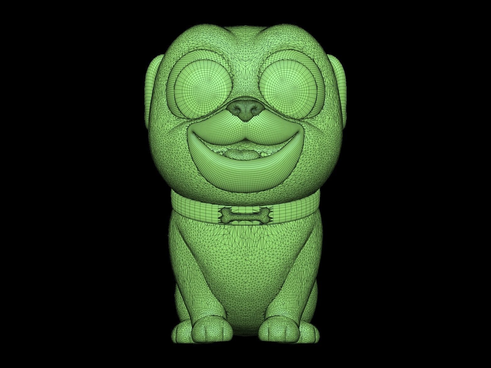 Puppy Pug 3D print model_12