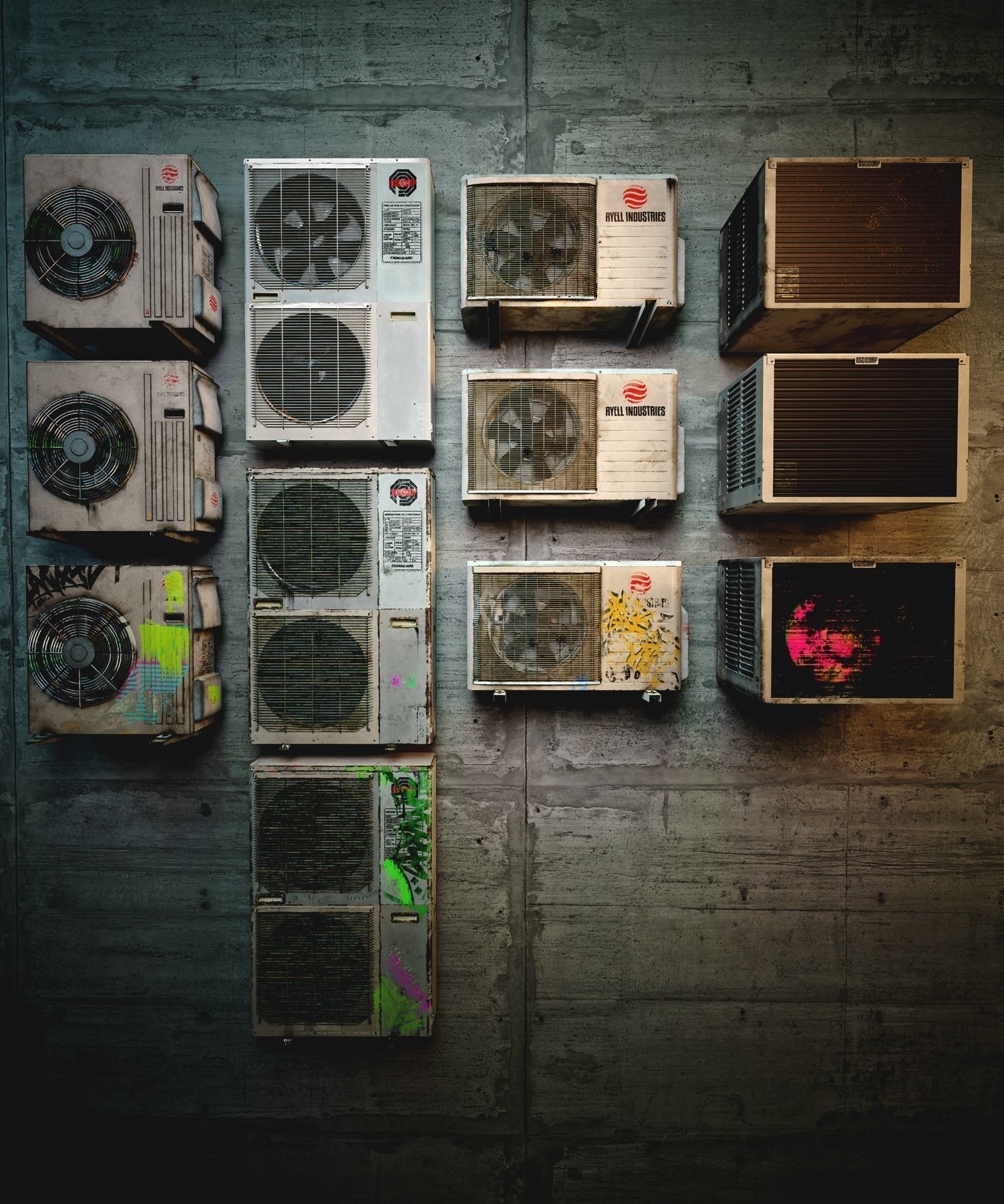 Air Conditioning Units  3D model_6