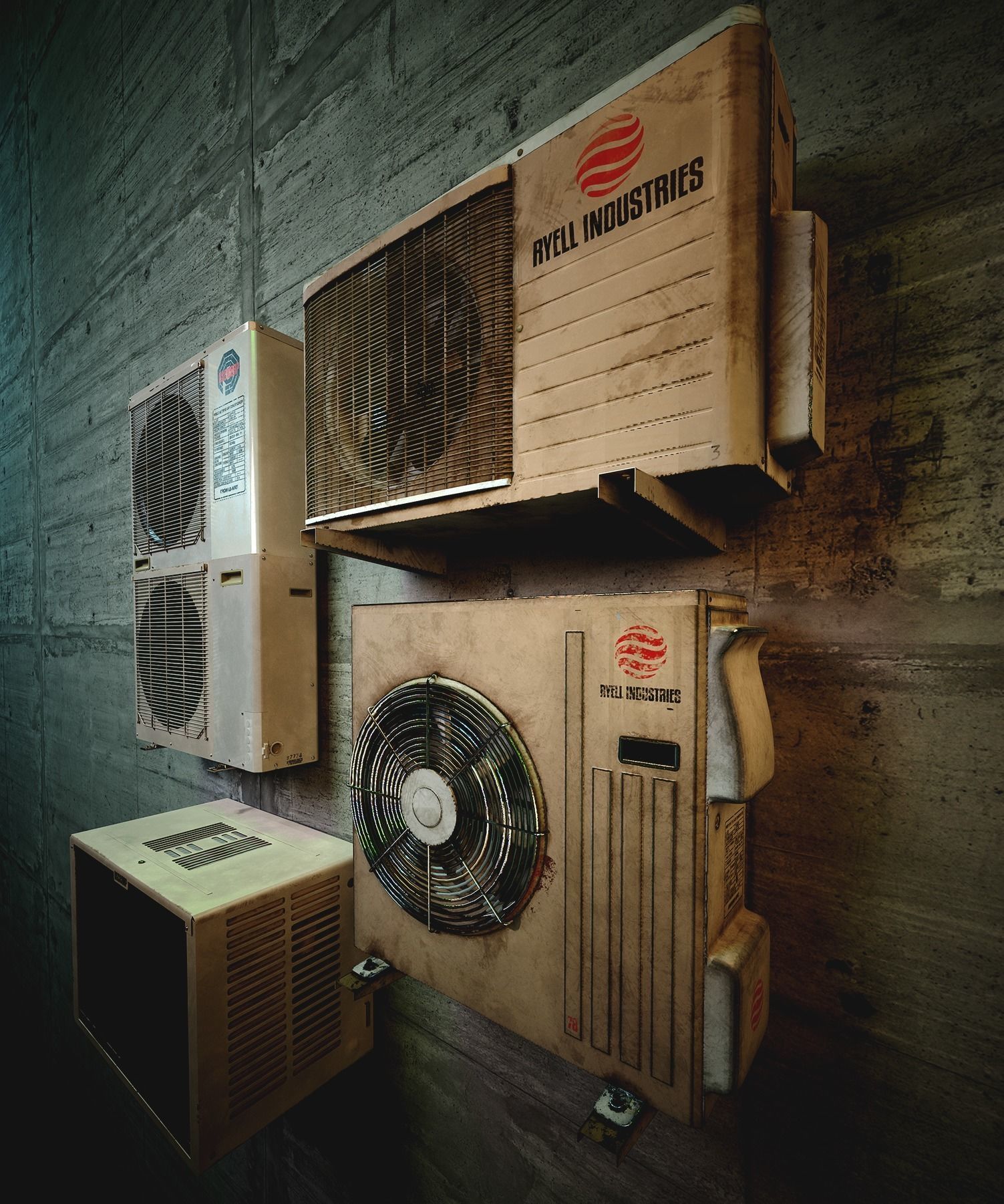 Air Conditioning Units  3D model_8