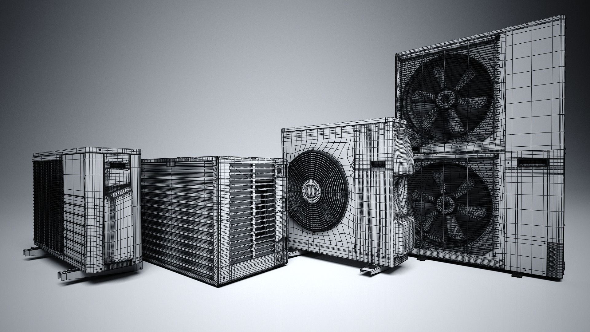 Air Conditioning Units  3D model_5