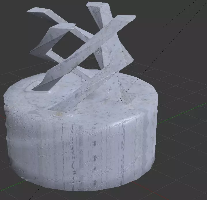 Street monument Free low-poly 3D model