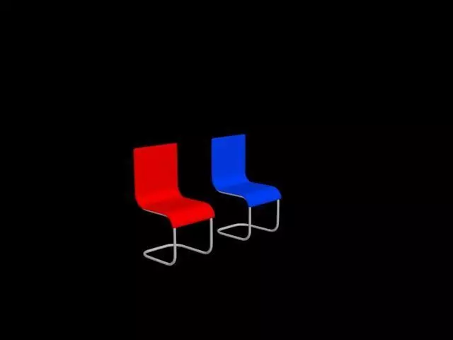 Chair Low-poly 3D model_0