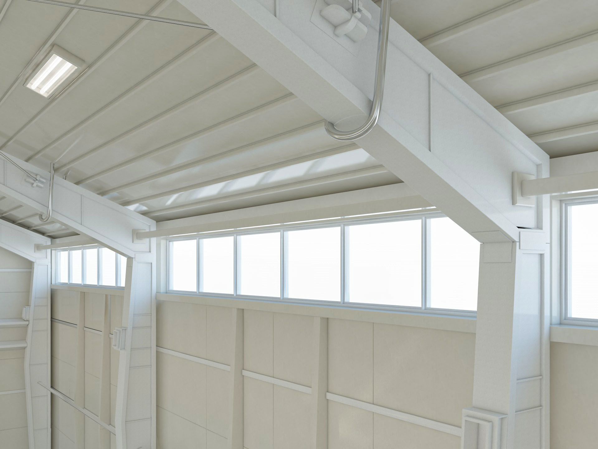 Warehouse White Office 3D model_3