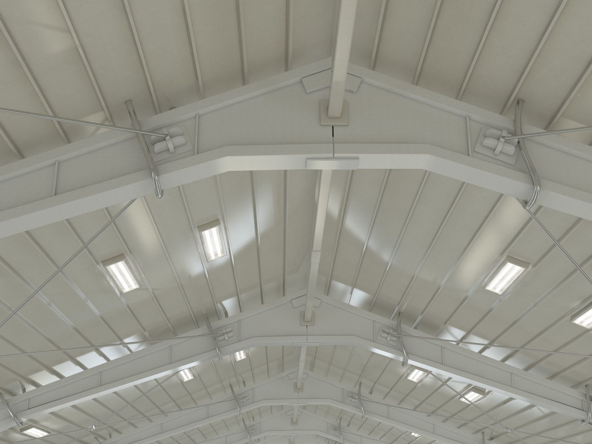 Warehouse White Office 3D model_8