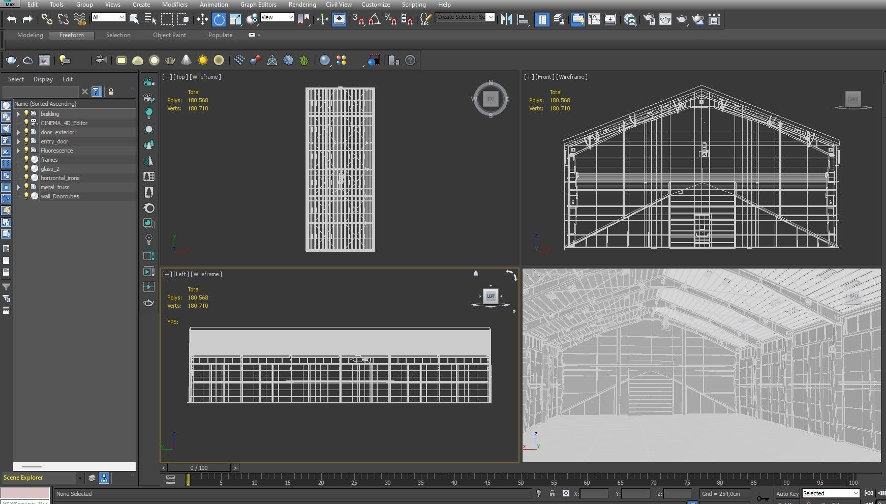 Warehouse White Office 3D model_13