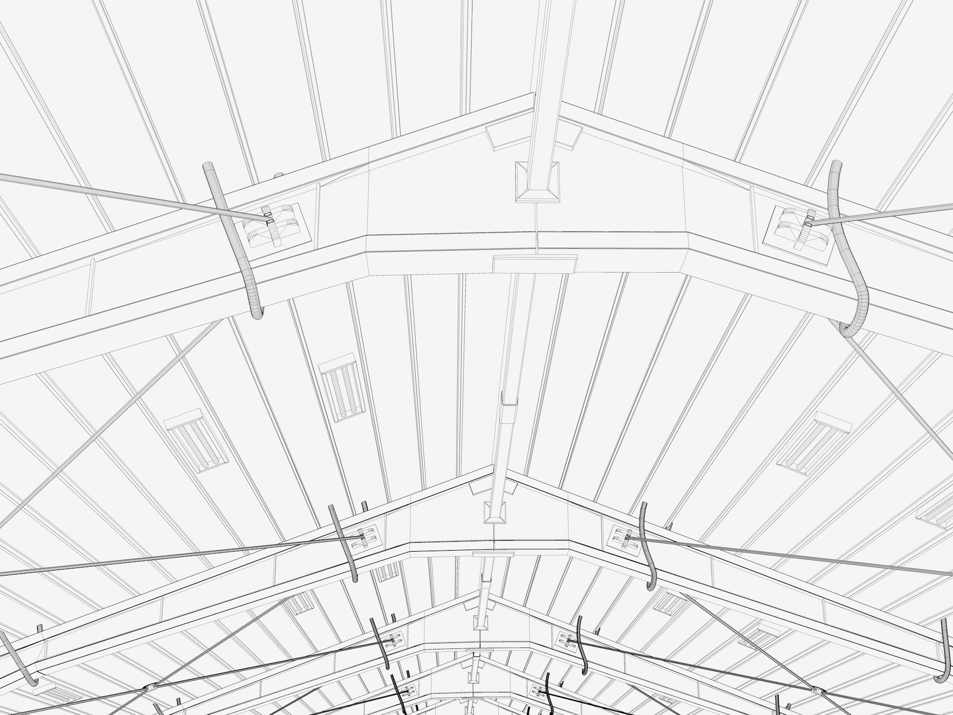 Warehouse White Office 3D model_22