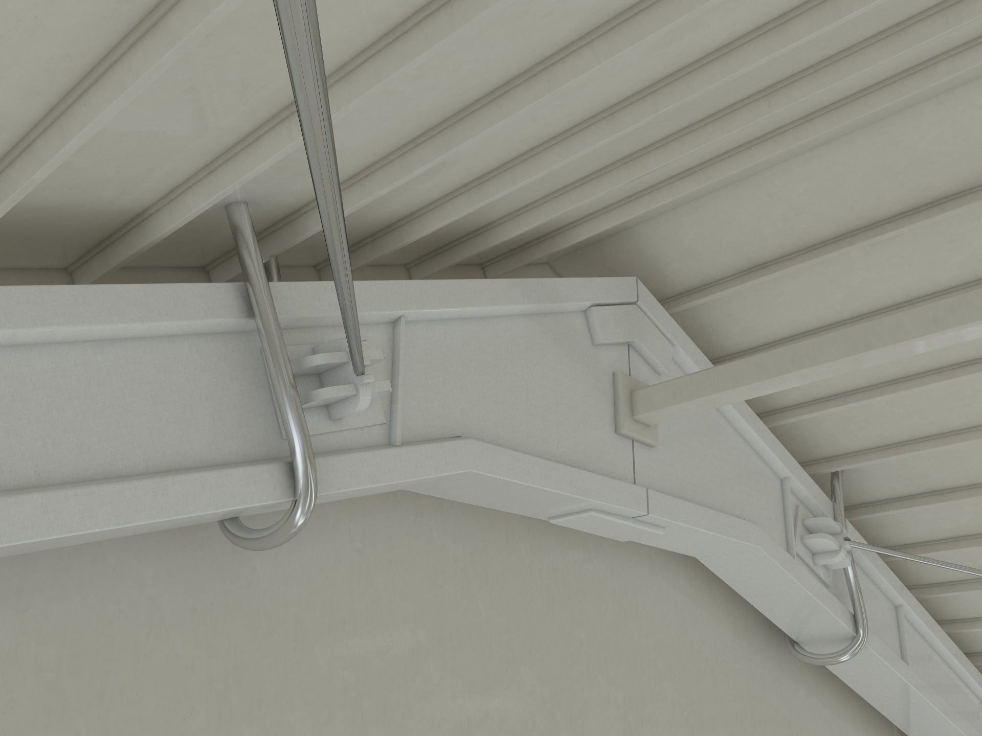 Warehouse White Office 3D model_2