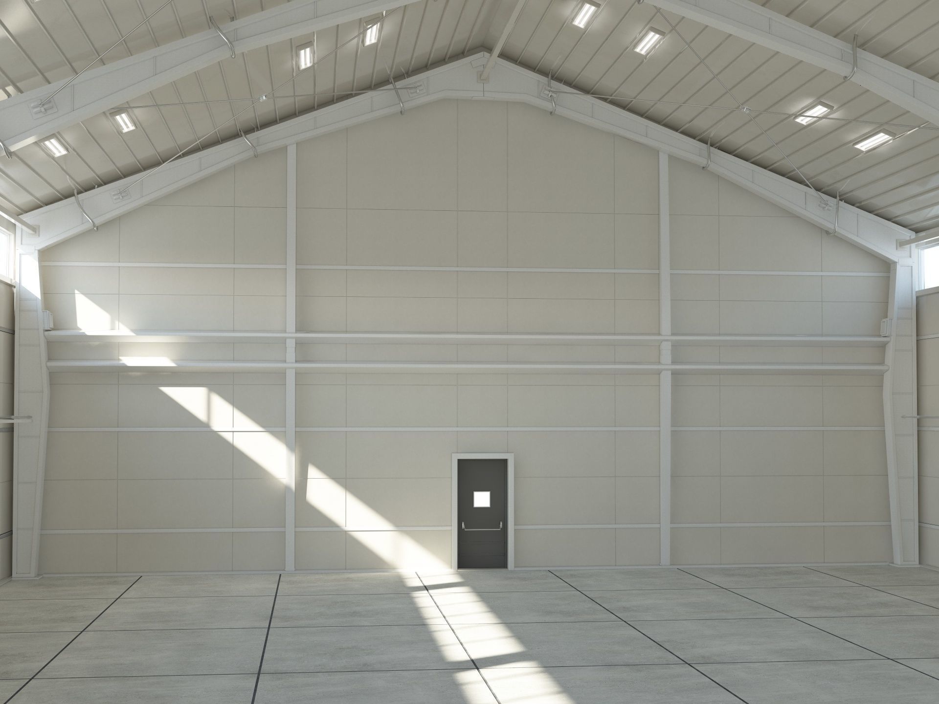 Warehouse White Office 3D model_6