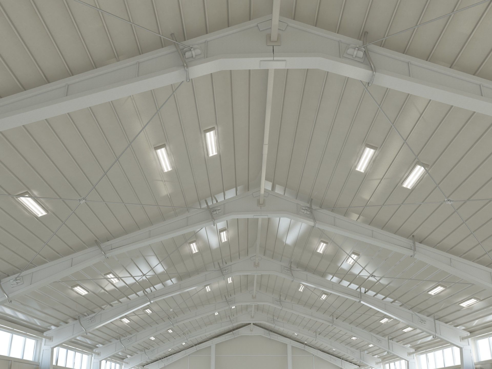 Warehouse White Office 3D model_9