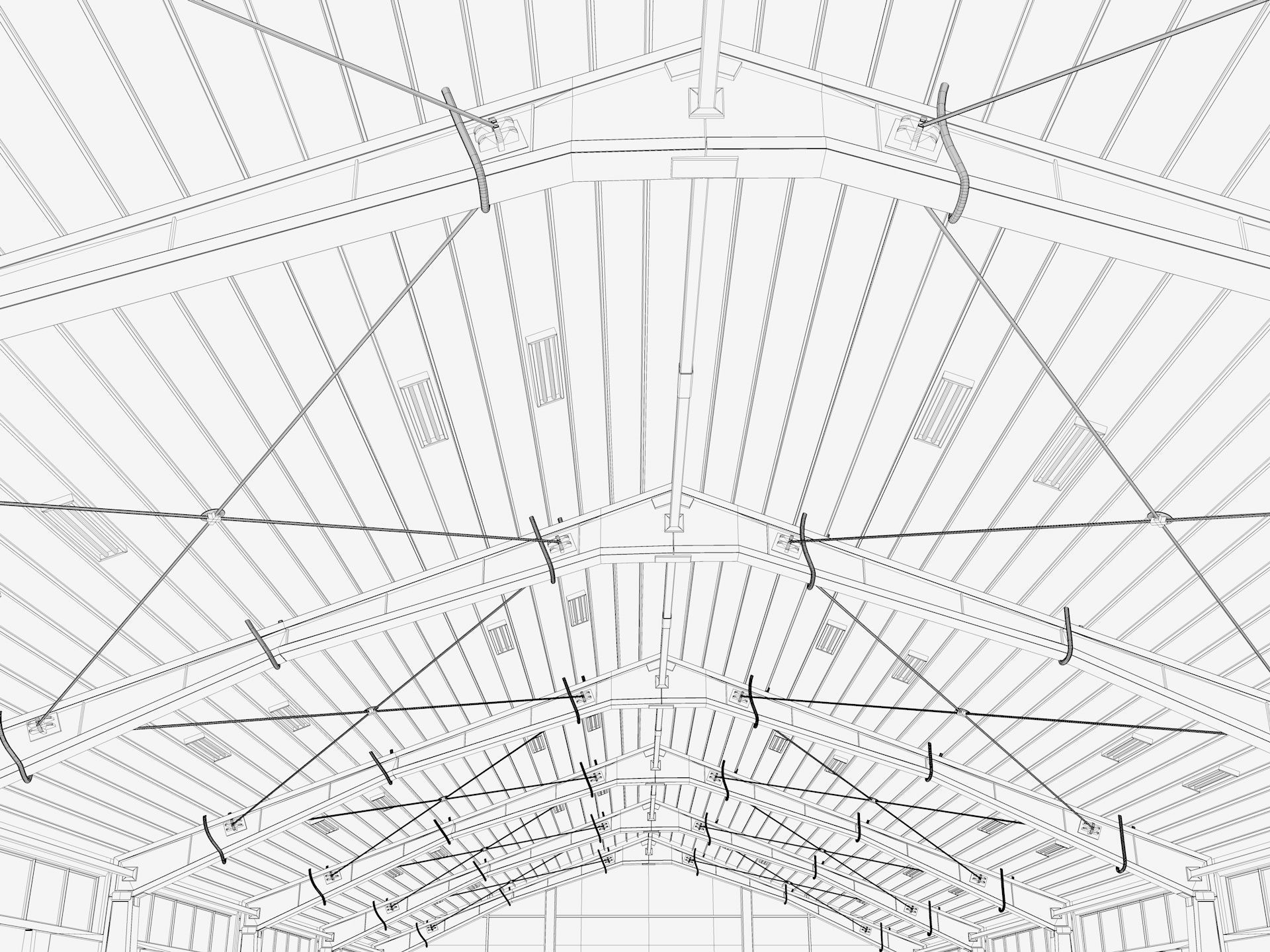 Warehouse White Office 3D model_23