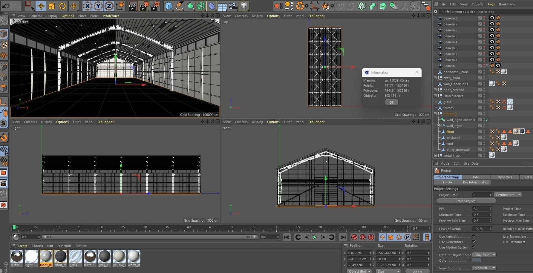 Warehouse White Office 3D model_11