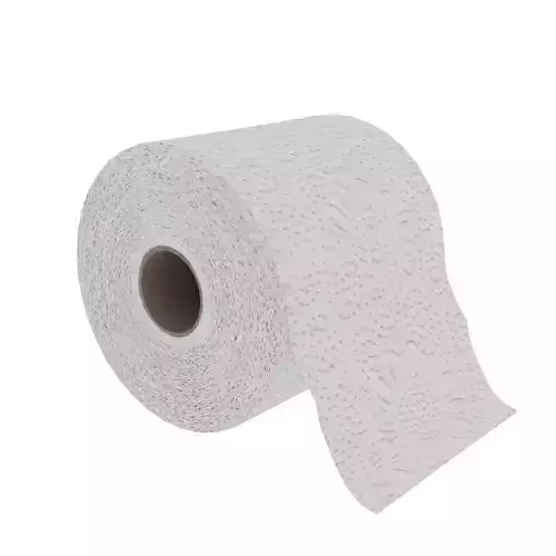 Toilet paper Free low-poly 3D model