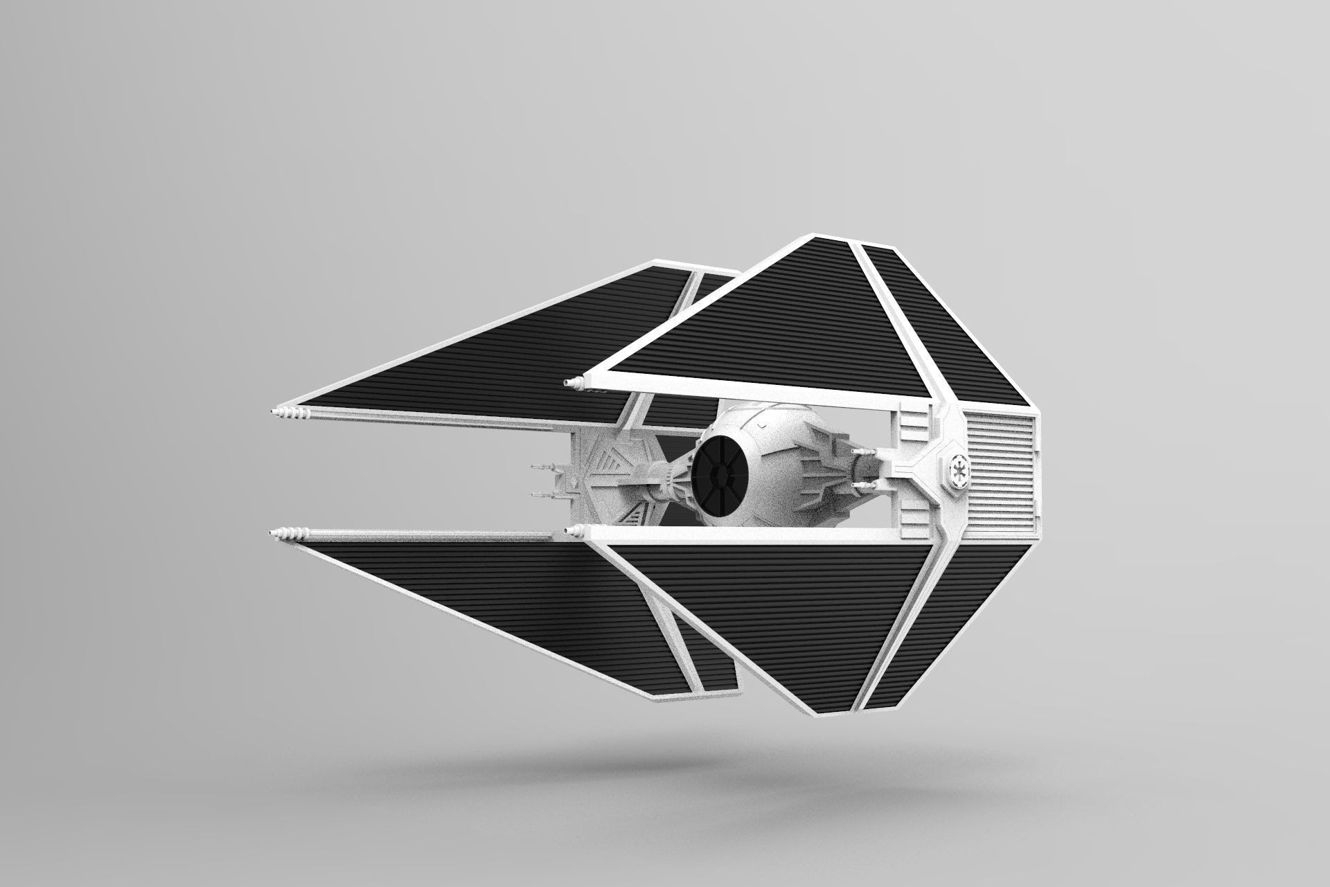 Nurbs Tie Interceptor 3D model_1