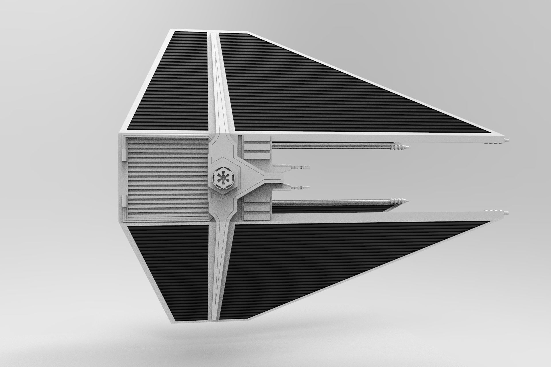Nurbs Tie Interceptor 3D model_5
