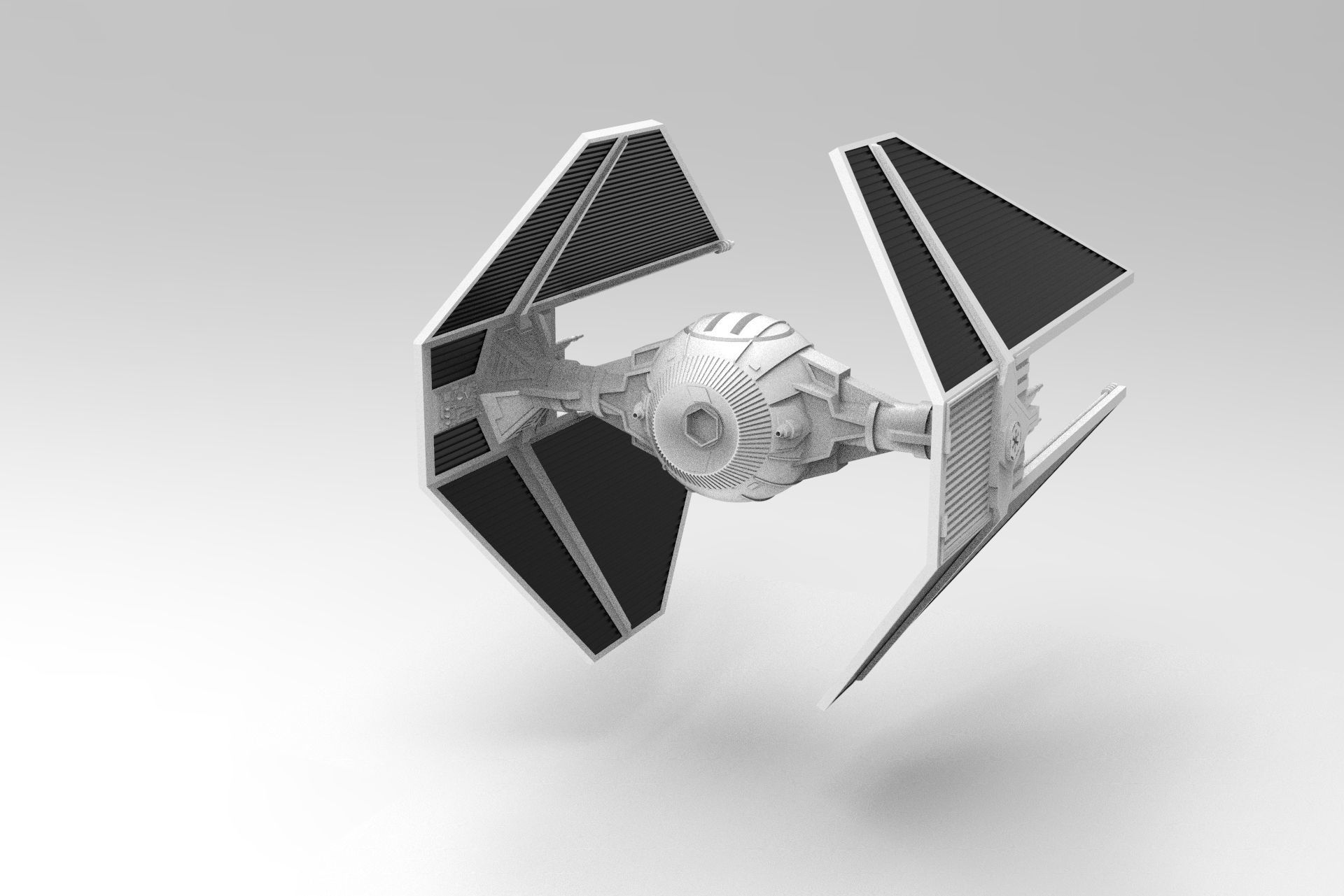 Nurbs Tie Interceptor 3D model_3