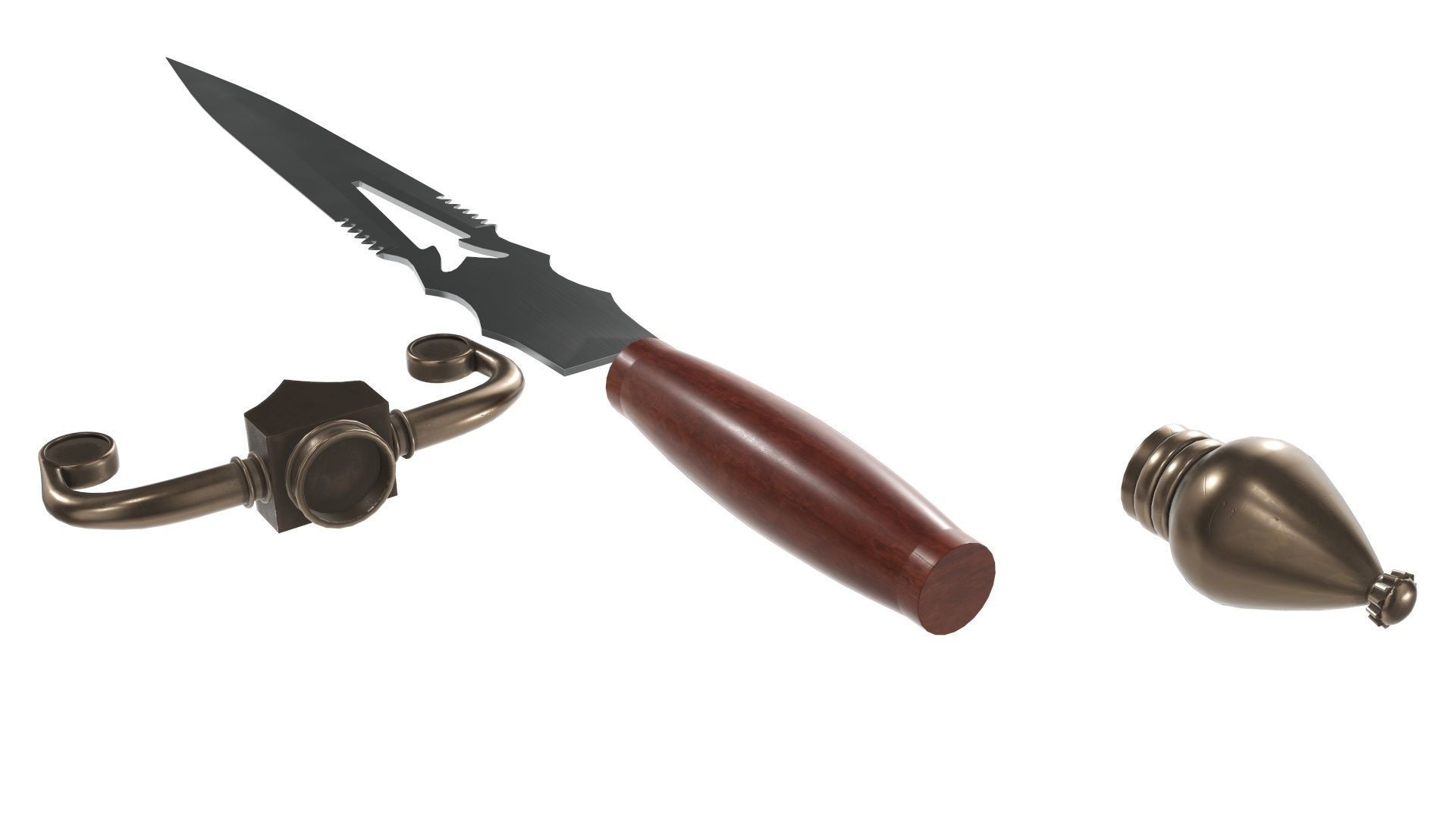 Dagger Fantasy 3 3D model_8