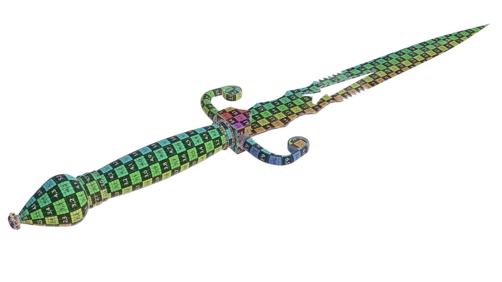 Dagger Fantasy 3 3D model_12