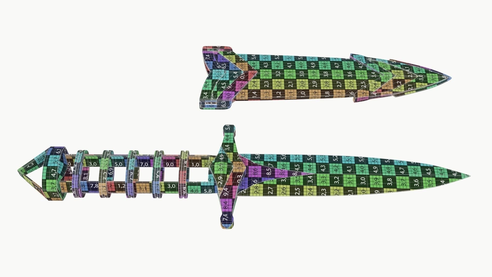 Dagger Fantasy 5v2 3D model_11