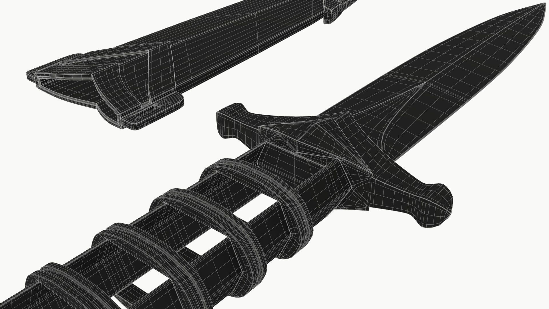 Dagger Fantasy 5v2 3D model_8