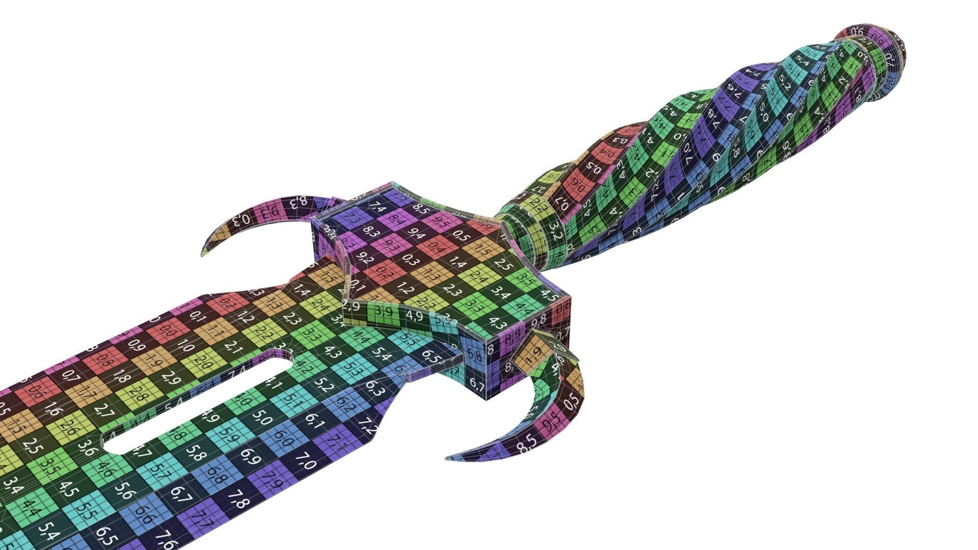 Dagger Japanese 1 3D model_12