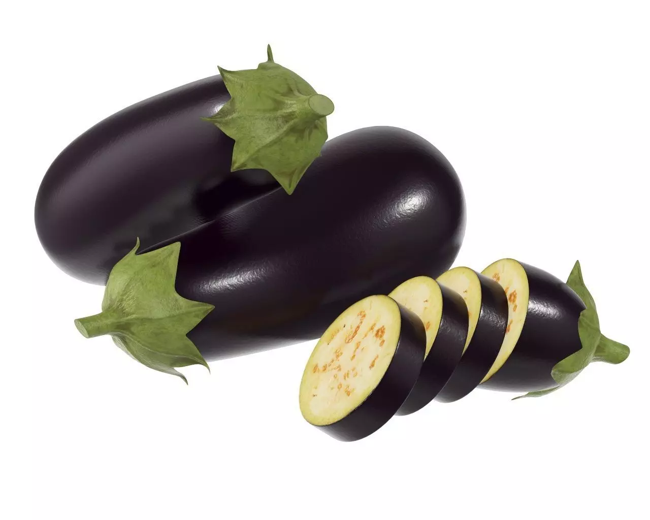Eggplant 3D model_0