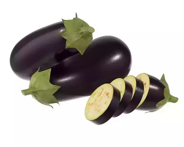 Eggplant 3D model