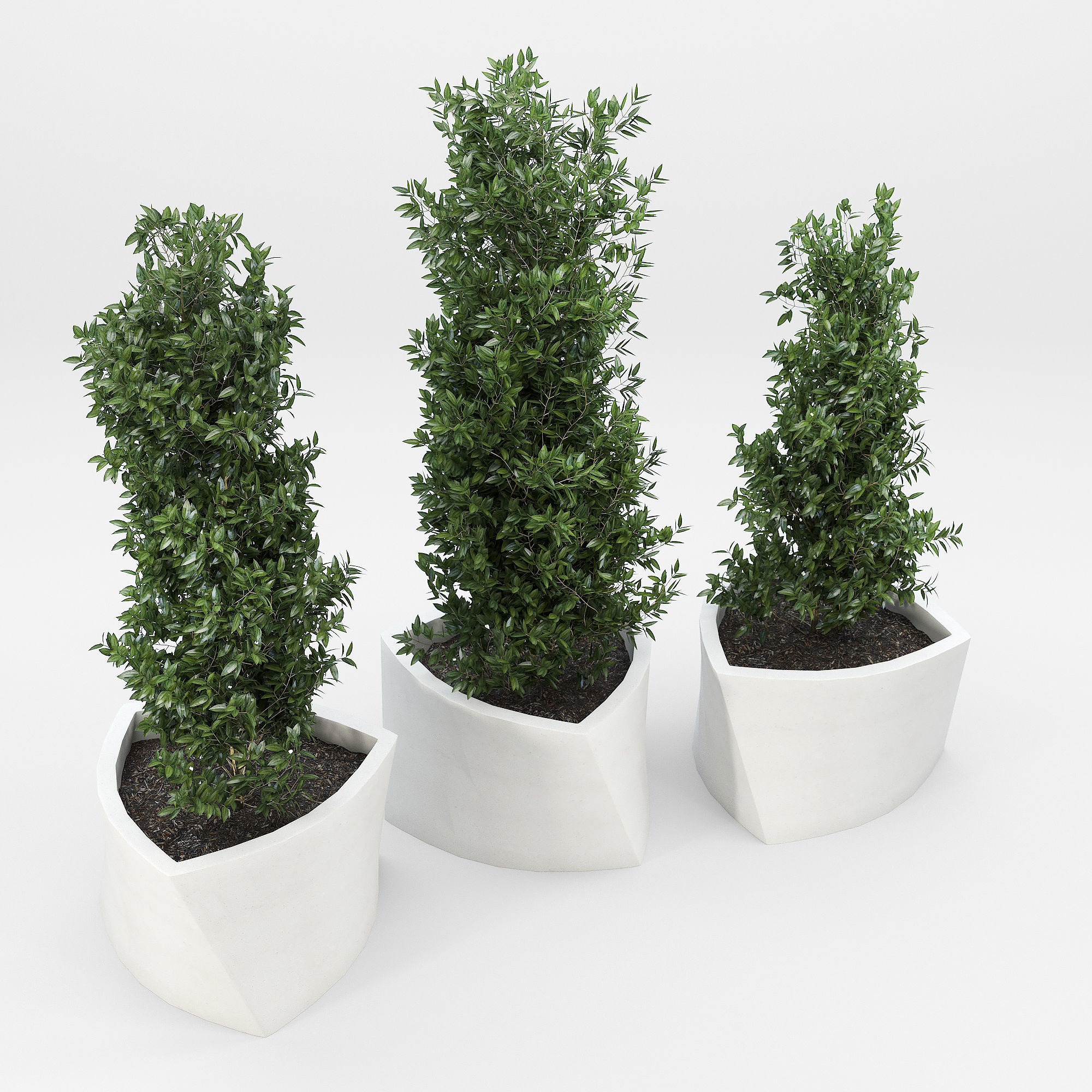 BILBAO three planters 3D model_3