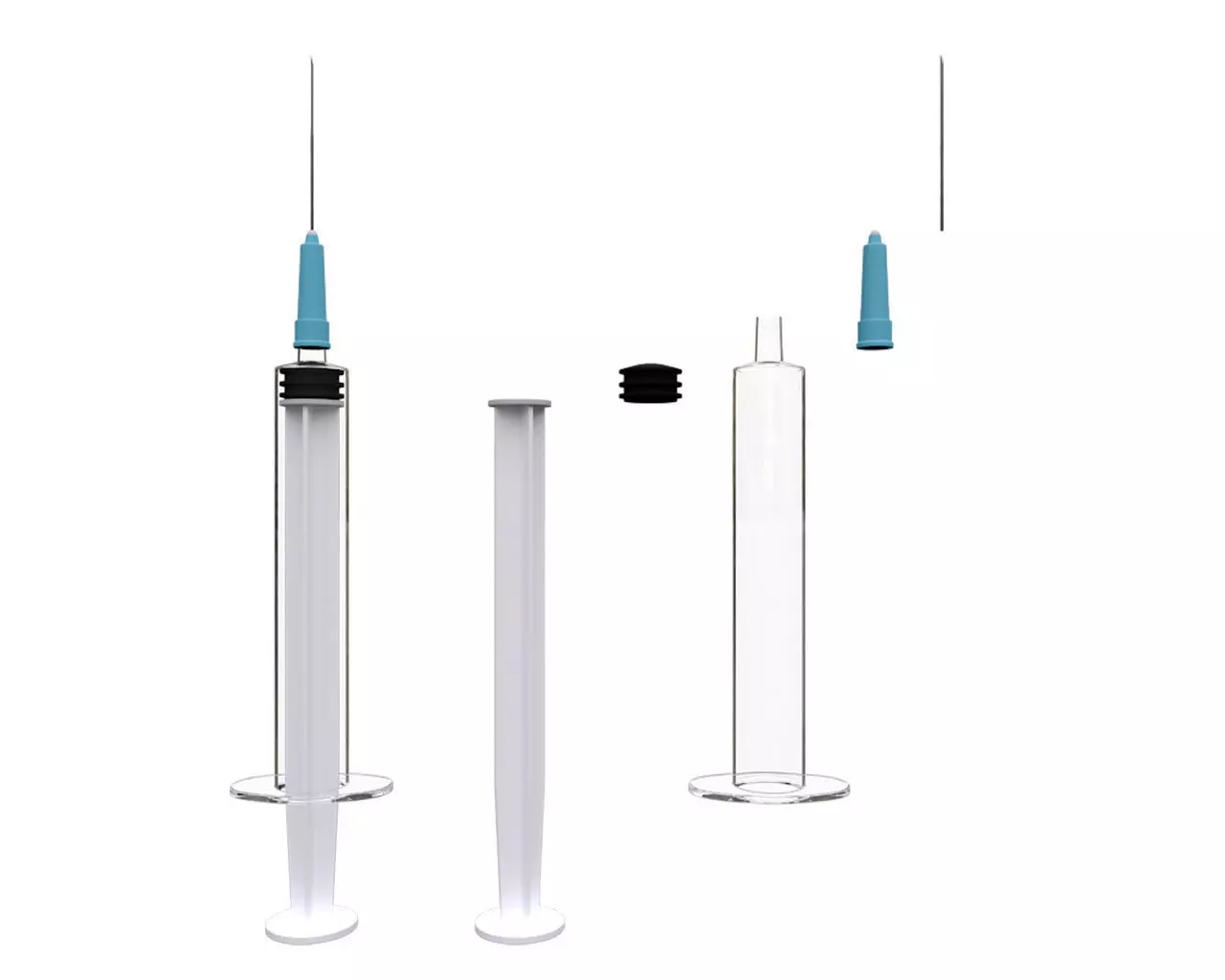 Empty syringe 3D model_0