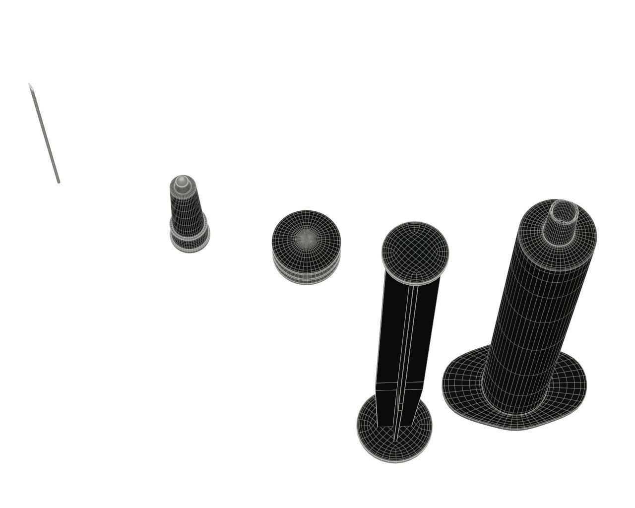 Empty syringe 3D model_3