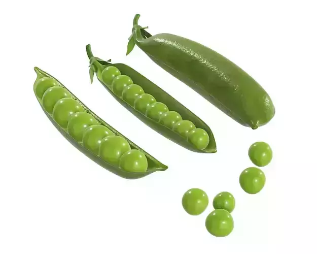 Peas green 3D model