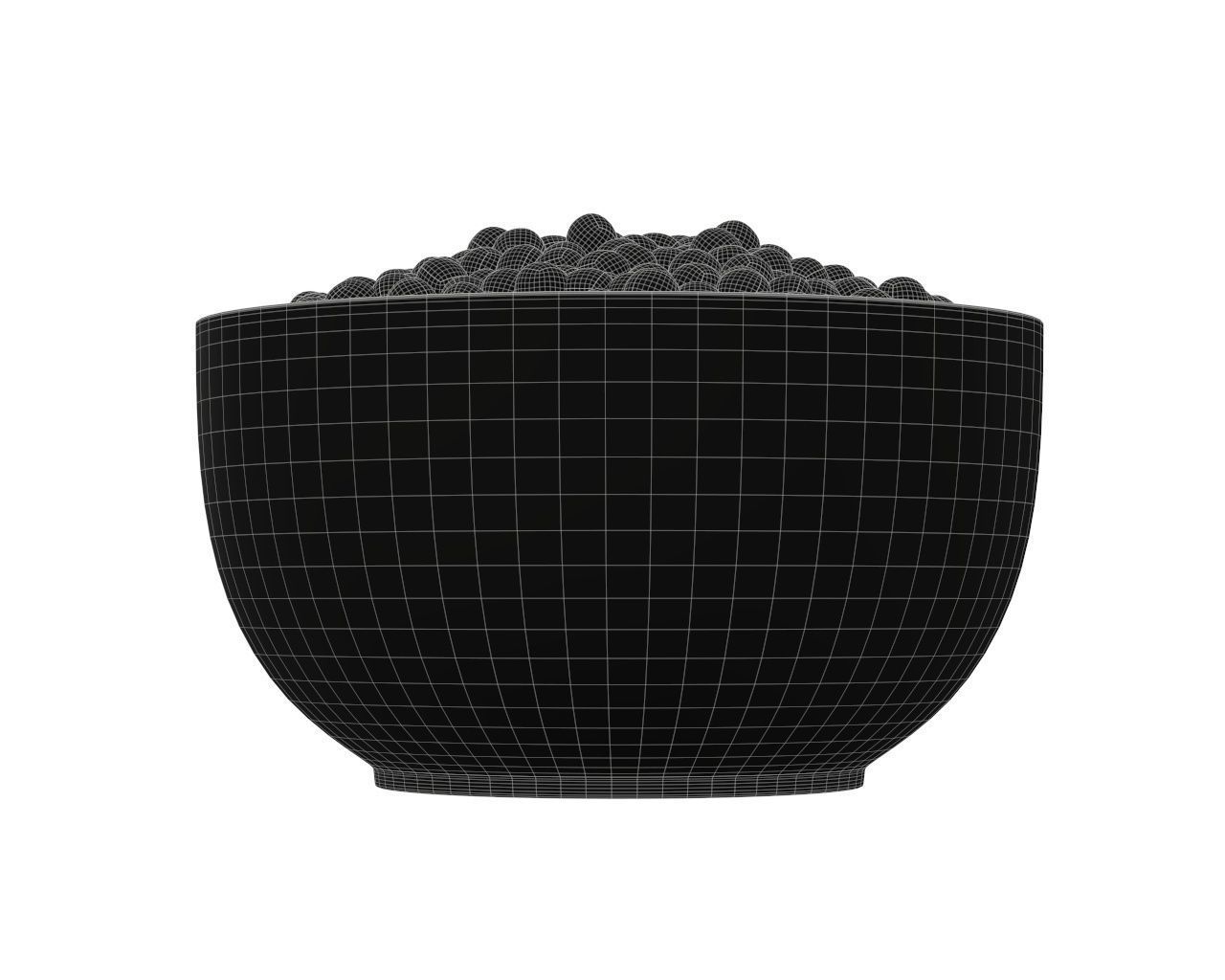 Peas in bowl 3D model_5