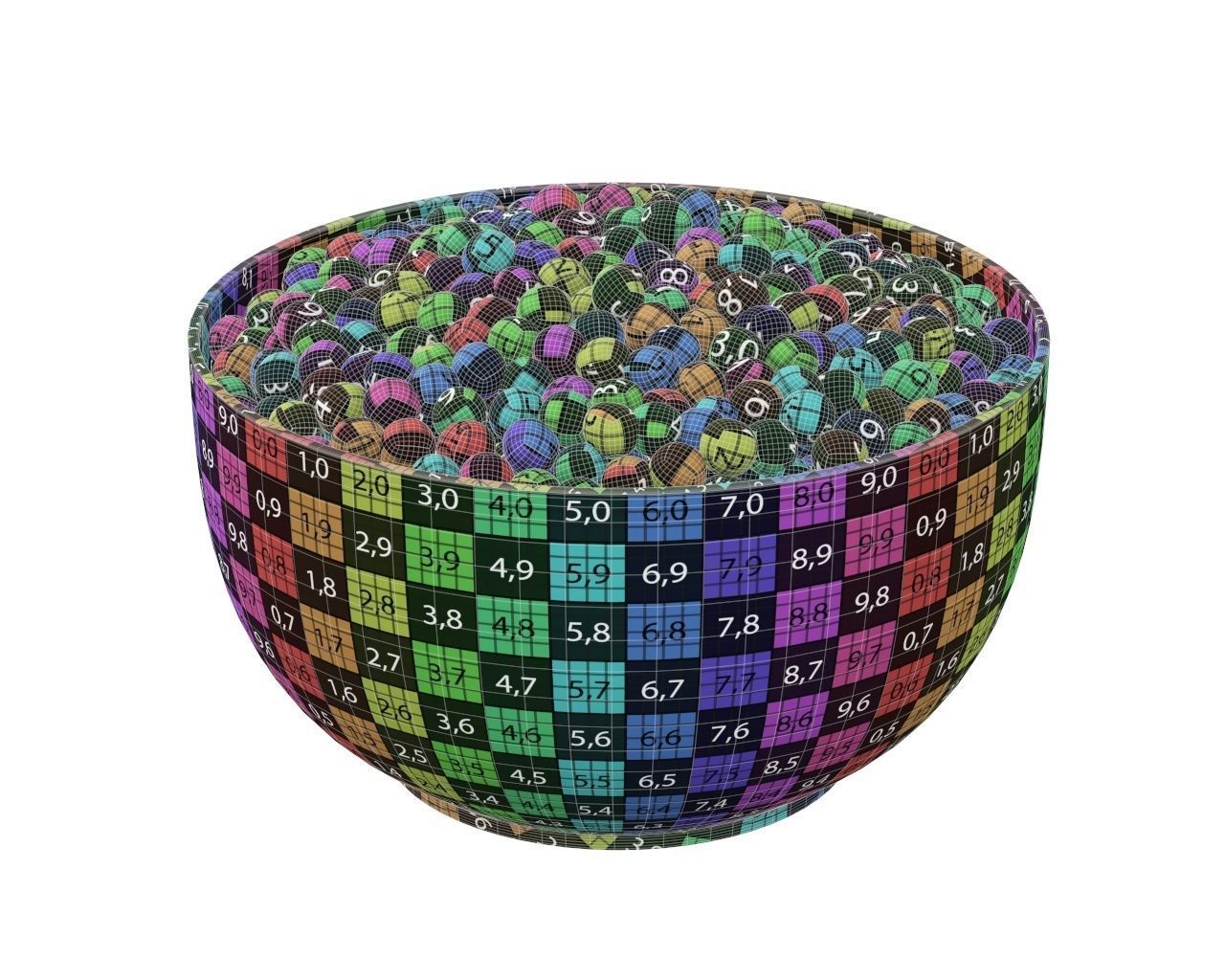 Peas in bowl 3D model_6