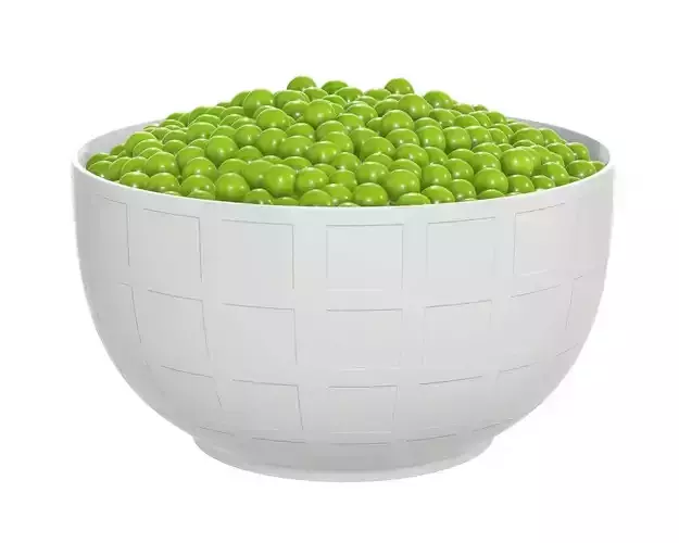 Peas in bowl