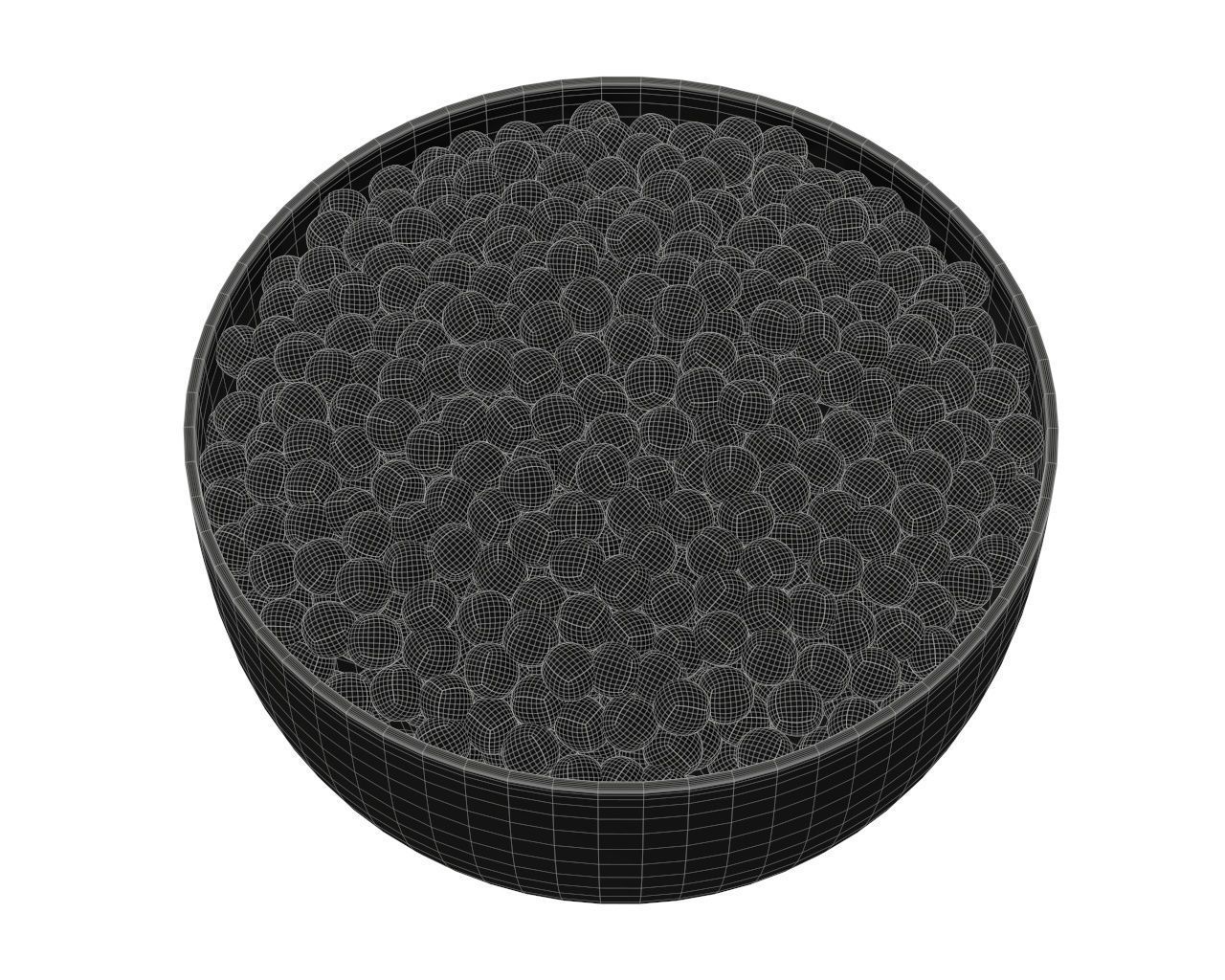 Peas in bowl 3D model_4