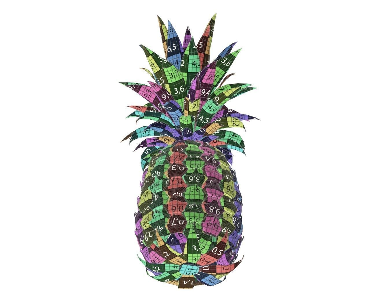 Pineapple 3D model_9